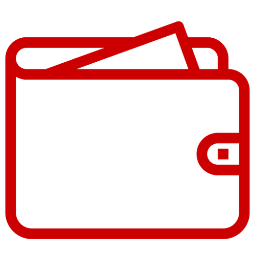 icone de portefeuille d argent rouge.png