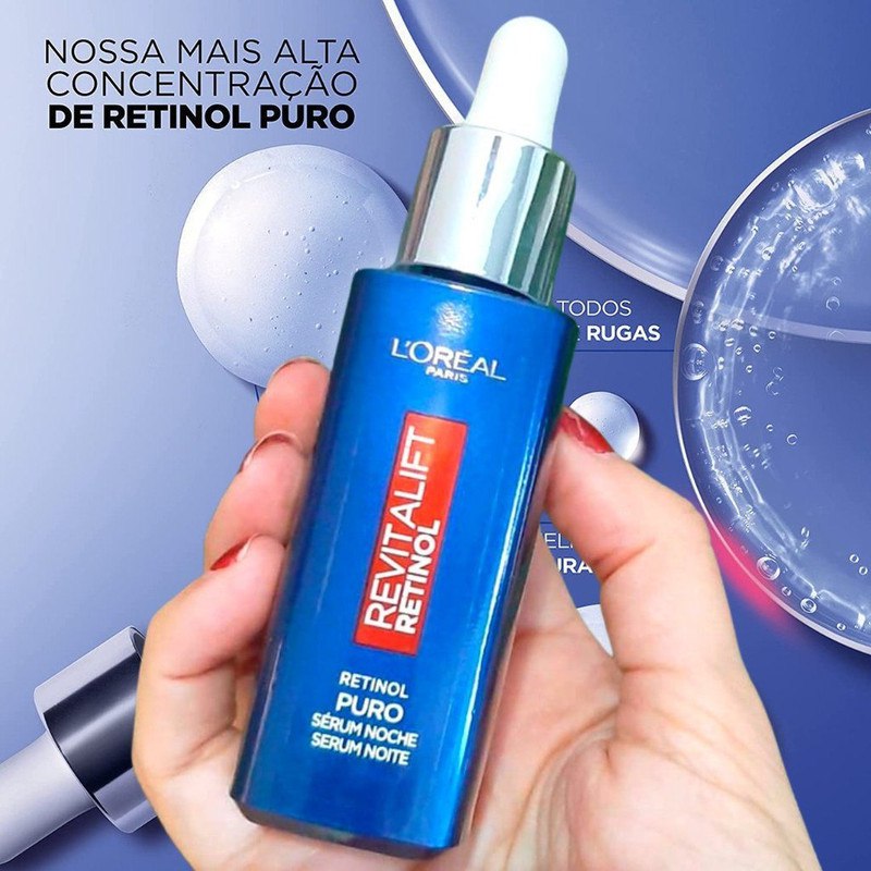Sérum Retinol Noturno Antirrugas L’Oréal Paris Revitalift 30ml