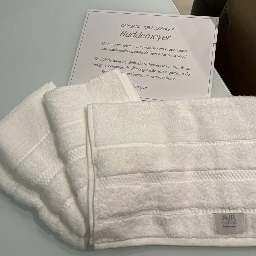 Kit 6 Peças Toalha Lavabo Buddemeyer Vision Dual Air Branco