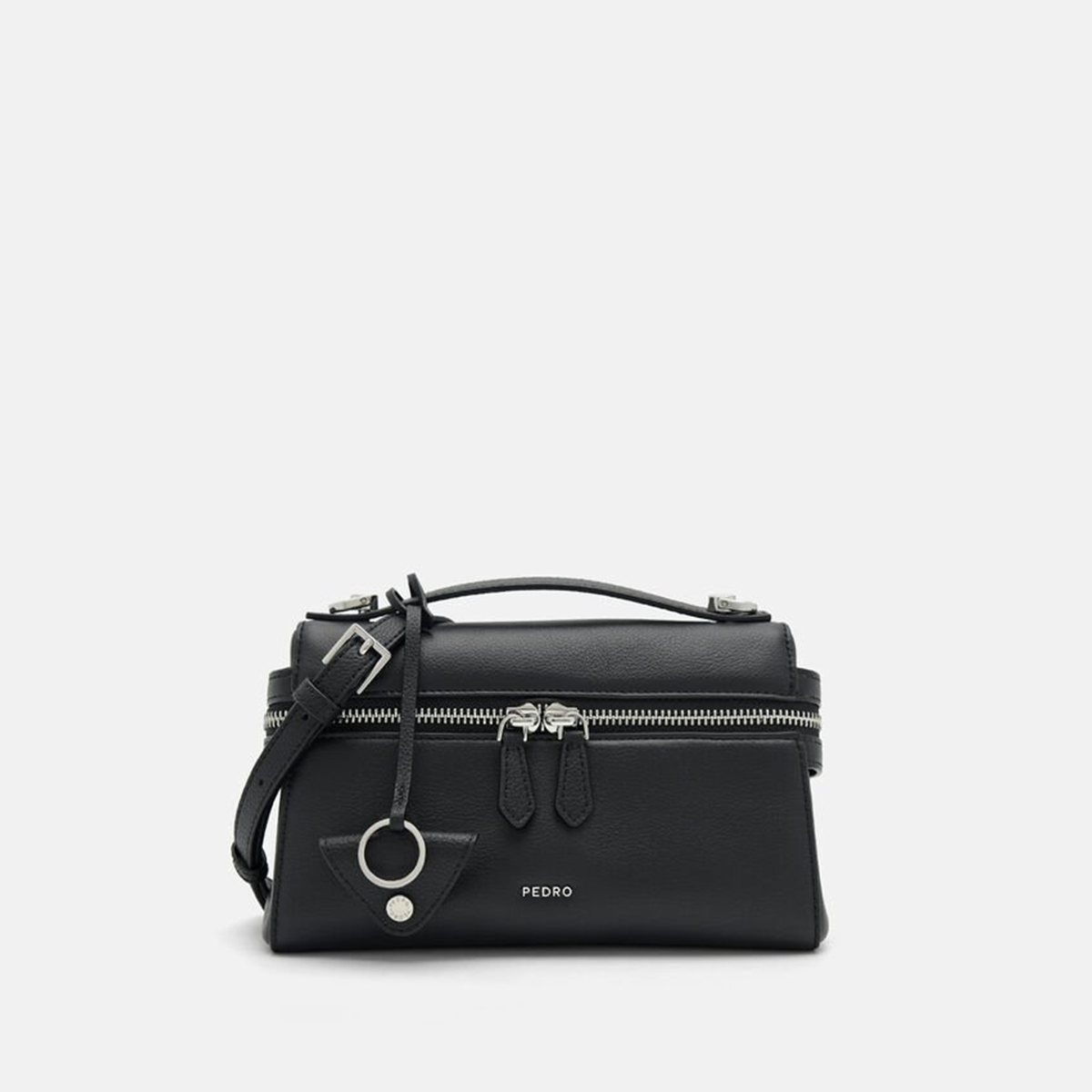 Túi đeo vai da Alyssa - Màu Đen