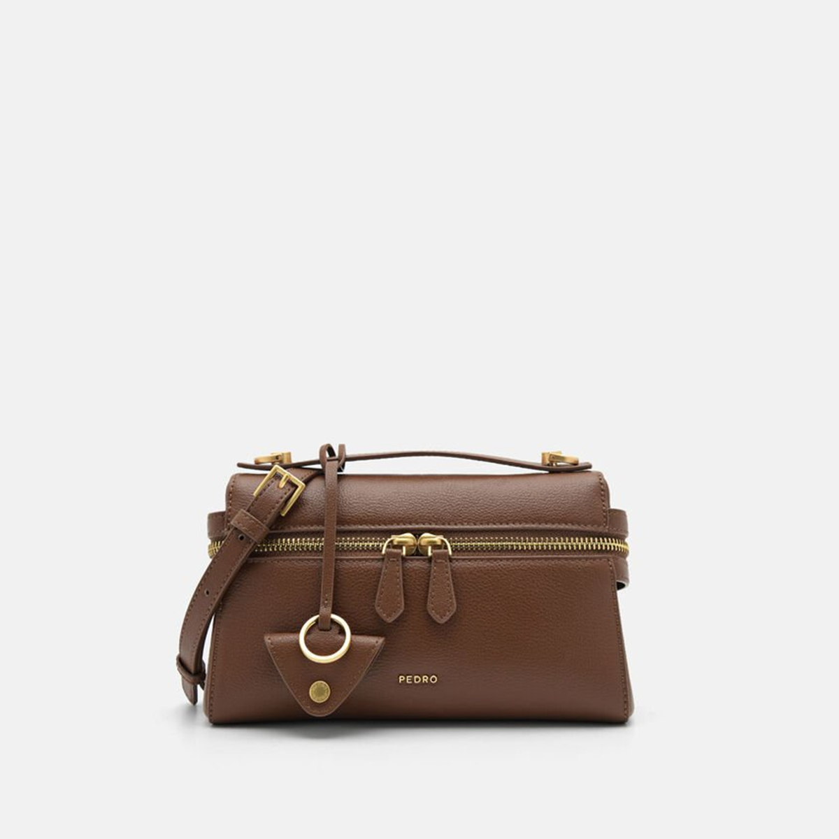 Túi đeo vai da Alyssa - Màu Nâu