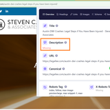 Over Optimized Meta Title and Missing Meta Description another