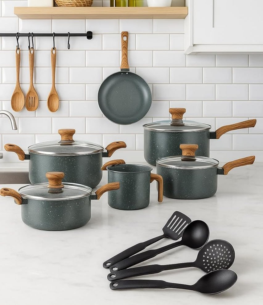 Jogo De Panelas Pratic Cook Granito Indução Mimo Style Cerâmica 10 Peças Jogo De Panelas Pratic Cook Granito Indução Mimo Style Cerâmica 10 Peças