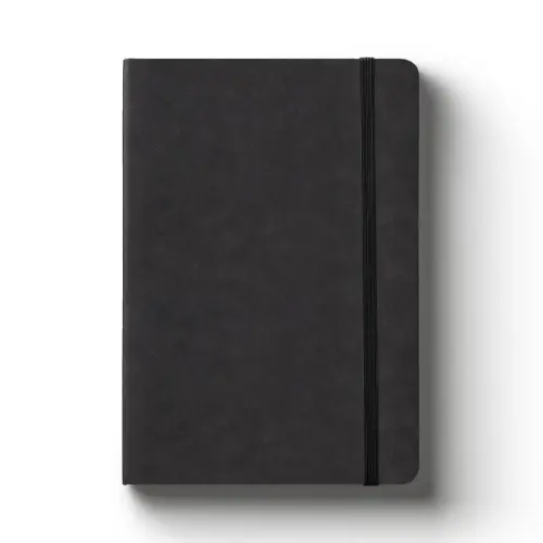 Notebook A5 Lined Soft Black.webp