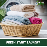 A young couple new to Banjara Hills dropped off a week’s worth of laundry.