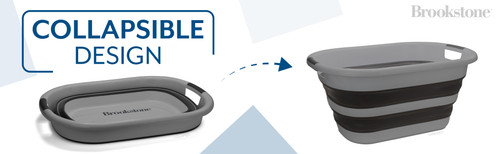 BKH1691 Collapsible Laundry Basket Black Gray A+ 04.jpg