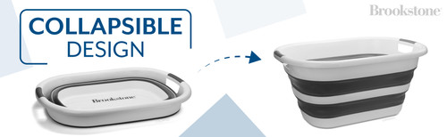 BKH1690 Collapsible Laundry Basket White Gray A+ 04.jpg