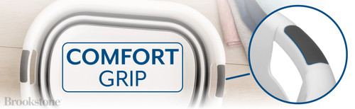 BKH1690 Collapsible Laundry Basket White Gray A+ 02.jpg