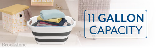 BKH1690 Collapsible Laundry Basket White Gray A+ 03.jpg