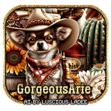 Gorgeous Arie Av Autumn Cowgirl