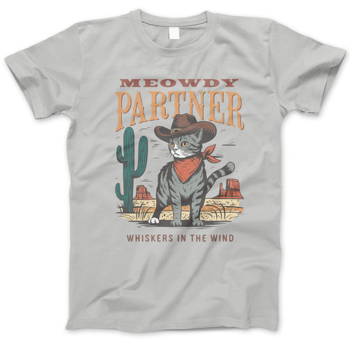 Photograph of four blank t-shirts greys beige and army green. Clipping path included. Ready for your.jpg