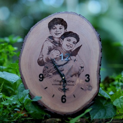 wooden clock