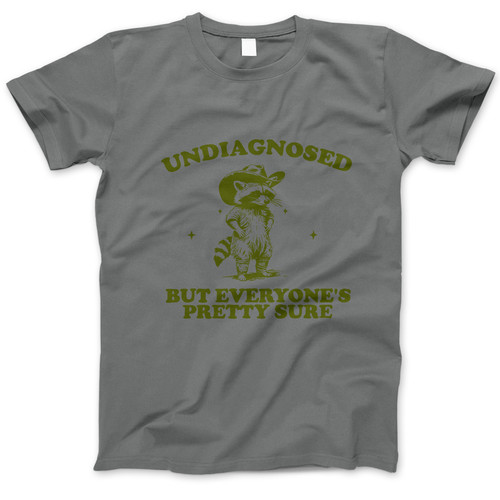 Photograph of four blank t-shirts greys beige and army green. Clipping path included. Ready for your.jpg