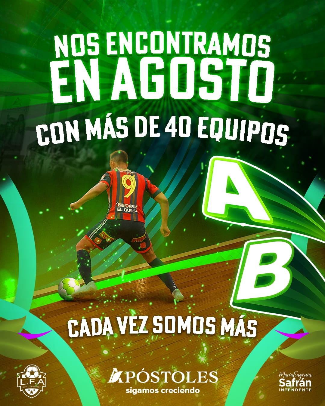 La Pasión del Futsal Regresa en Agosto a Apóstoles