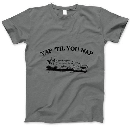 Photograph of four blank t-shirts greys beige and army green. Clipping path included. Ready for your.jpg