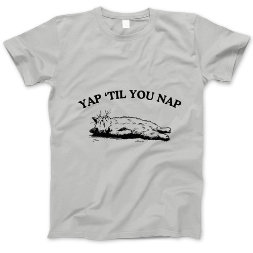 Photograph of four blank t-shirts greys beige and army green. Clipping path included. Ready for your.jpg