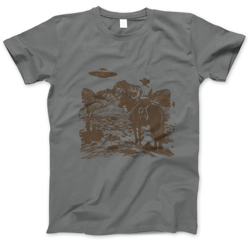Photograph of four blank t-shirts greys beige and army green. Clipping path included. Ready for your.jpg