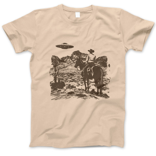 Photograph of four blank t-shirts greys beige and army green. Clipping path included. Ready for your.jpg