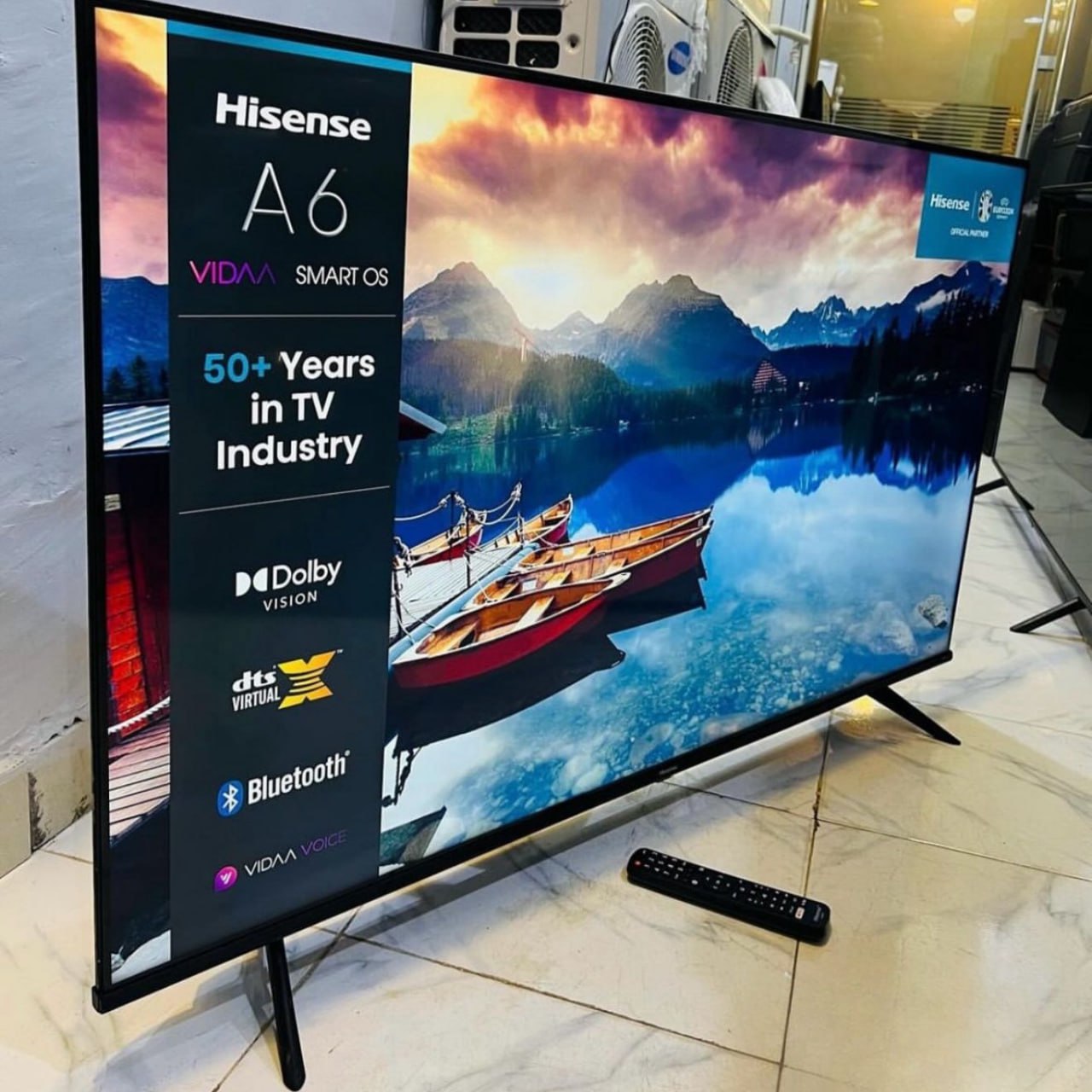 Hisense Smart TV UHD 4K DLED 50″ Polegadas 50A6N com HDR10+ Dolby Vision Game Mode Controle por Voz Alexa Built-In AirPlay