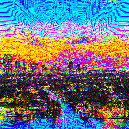 mili in miami glitch.gif
