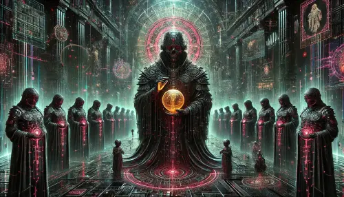 DALL·E 2025 08 11 11.24.47 Ultra detailed dark gothic cyberpunk sci fi reinterpretation of the famou.webp