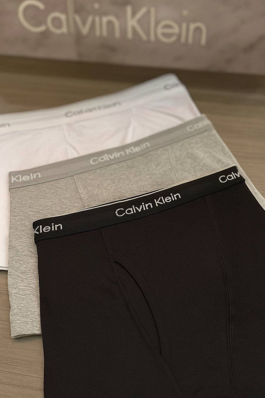 Kit 3 Cuecas Boxer Masculina Brief Cotton Rib Calvin Klein
