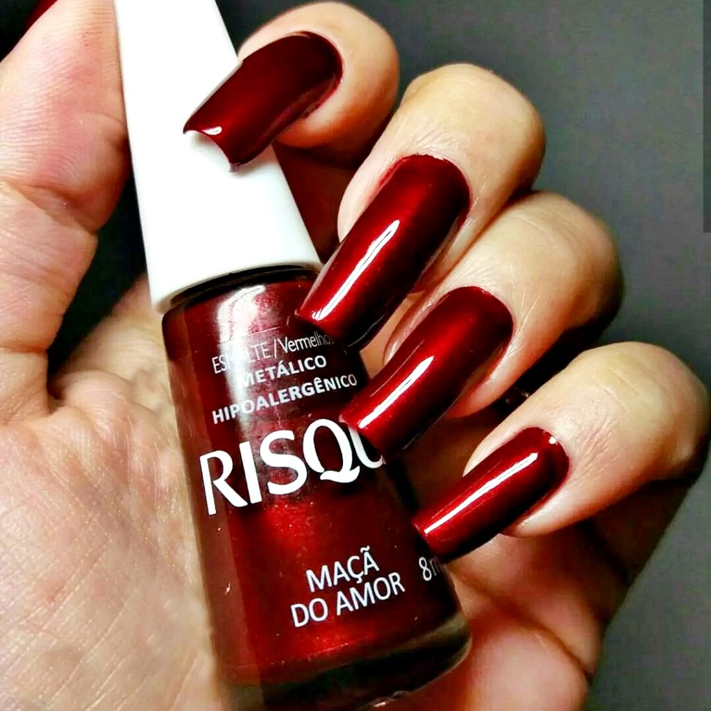 Risqué Esmalte Metálico Maçã Do Amor 8 Ml