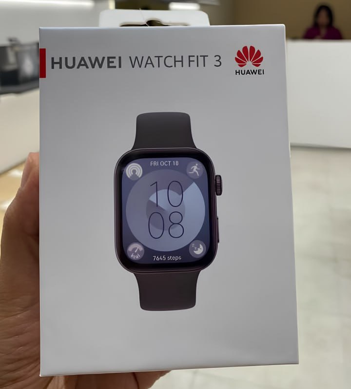 Smartwatch, Huawei Watch Fit 3, Preto Desenho da pulseira Fluoroelastómero