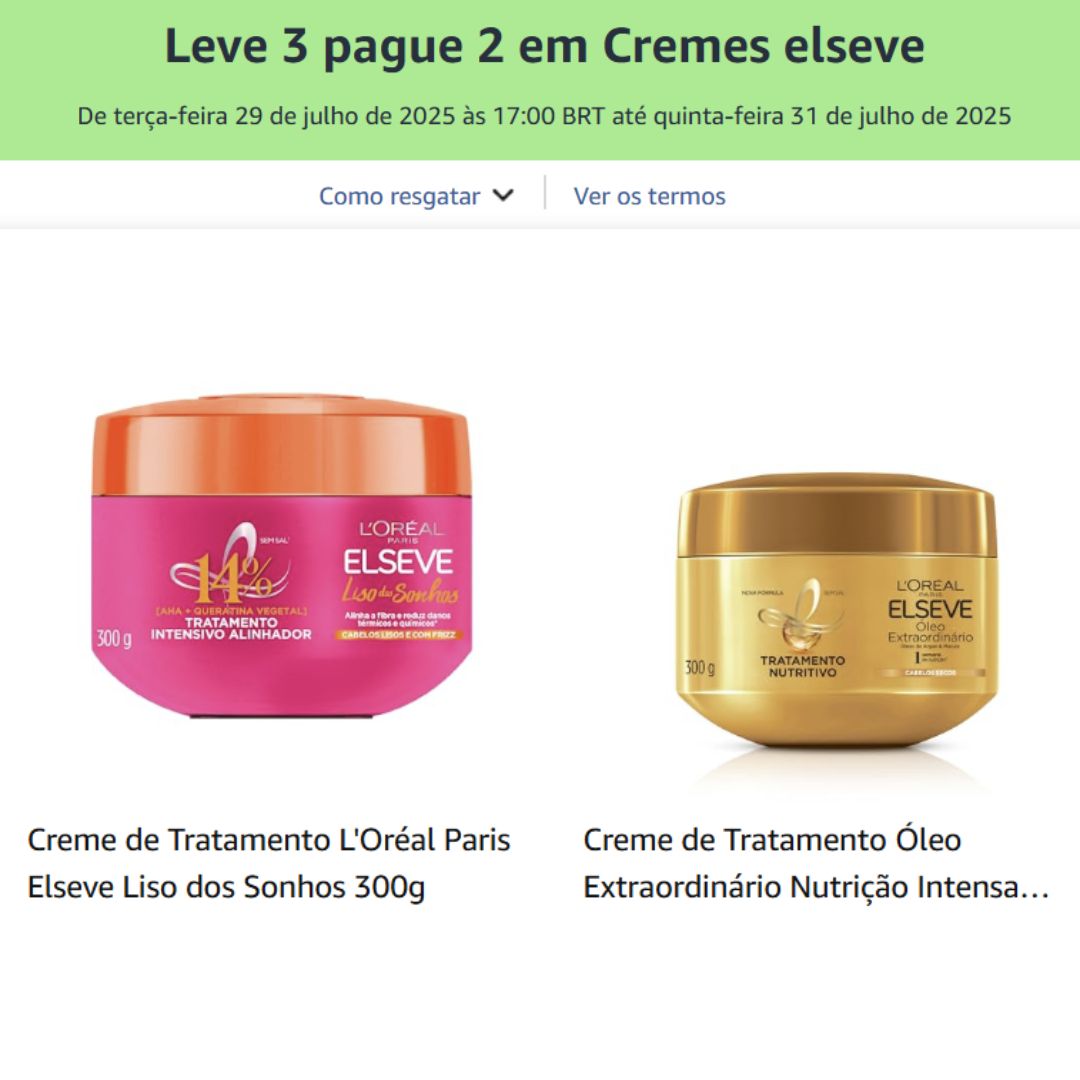 Leve 3 pague 2 em Cremes elseve