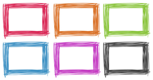 Frame design in different colors illustration.jpg