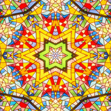 Abstract Colorful Shiny and Hypnotic Concept Symmetric Pattern Ornamental Decorative Kaleidoscope Mo