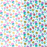Rose Flowers Pattern Background