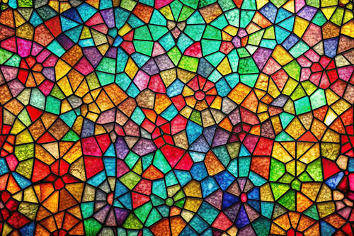 colorful stained glass pattern background silhouette.jpg