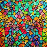colorful stained glass pattern background silhouette