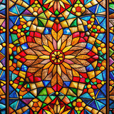 stained glass window old church st augustine florida