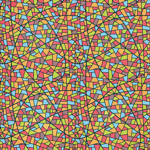 Illustration Seamless Mosaic Pattern. Stained glass style. EPS10 opacity.jpg