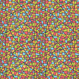 Illustration Seamless Mosaic Pattern. Stained glass style. EPS10 opacity
