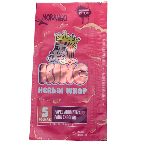 Blunt King Blunt Sabor Morango Pack C 5 Folhas (1)