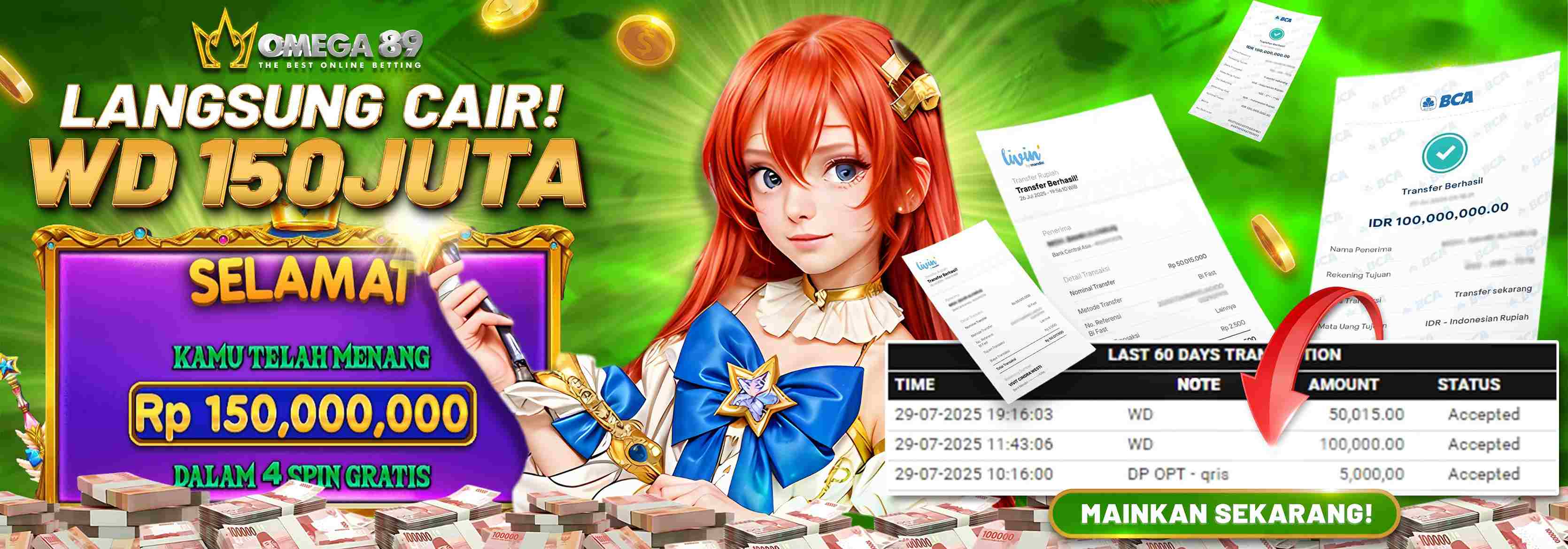 Maxwin WD 150 Juta Omega89