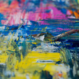 high angle painting tool with paint