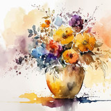 Floral Fantasy a Watercolor Garden of Delight