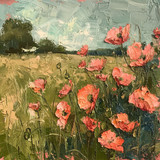 Poppies in May. --ar 1:1 --style raw Job ID: 3eaa8c28-9614-4605-80f7-6636d281c4f6