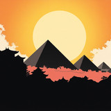 Sameh Elbialy An expressive artwork combining the majestic Pyram 25437aa2 3778 438d 8d61 ed4cc131010