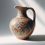 elegant winter themed jug