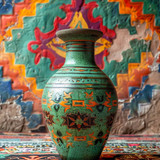 terracotta vase with indigenous pattern (1)
