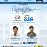 Congratulations to the ECE Students for their Campus Placements in Appalto