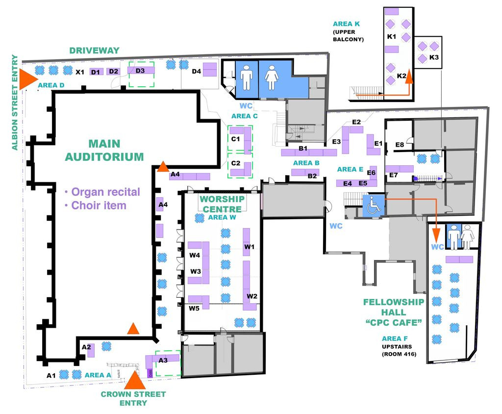 A map of the fete grounds
