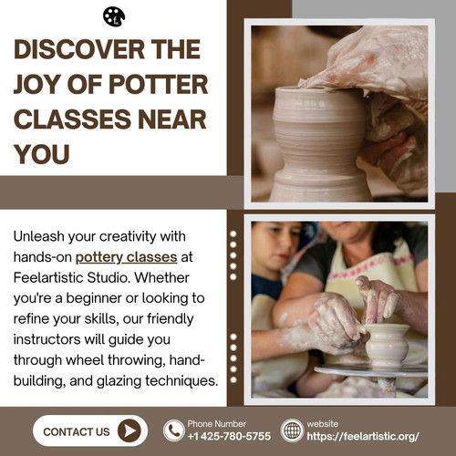 Unleash your creativity with hands-on pottery classes at Feelartistic Studio. Whether you're a beginner or looking to refine your skills, our friendly instructors will guide you through wheel throwing, hand-building, and glazing techniques.

https://feelartistic.org/pottery-private-sessions/
