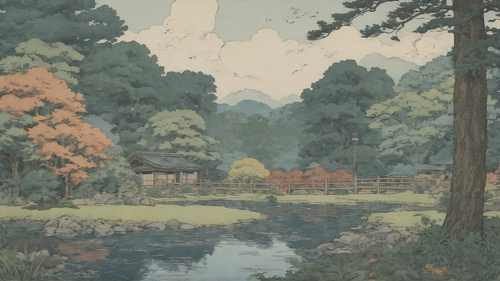 Sameh Elbialy A vibrant canvas painting depicting a lively outdo e349c76e 322f 4655 9960 28e4f0aba6b.png