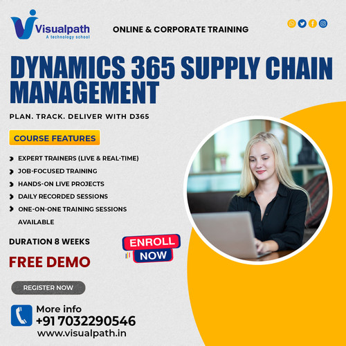 Visualpath provides Top Microsoft D365 Supply Chain Management Training designed with real-world projects, daily recorded classes, and expert-led sessions. Ideal for professionals worldwide—USA, UK, Canada, Dubai, Australia & beyond. Get free demo, job support, and corporate training. Start now by calling +91-7032290546.
WhatsApp: https://wa.me/c/917032290546
Visit: https://www.visualpath.in/online-dynamics-365-supply-chain-management.html
Visit our Blog: https://visualpathblogs.com/d365-supply-chain-management-functionaltl/